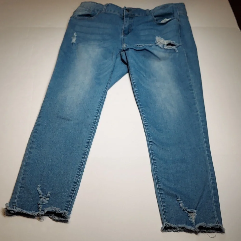 Tala Distressed Denim Jeans Size 14 - Picture 1 of 14